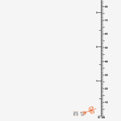Classic Collection 1/4 CT. T.W. Mined White Diamond 10K Gold 3.2mm Stud Earrings