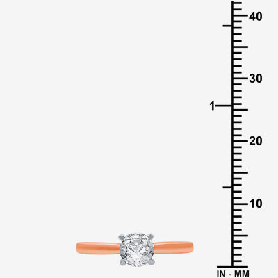 Womens 3/4 CT. T.W. Lab Grown White Diamond 10K Gold and 14K Round Solitaire Engagement Ring