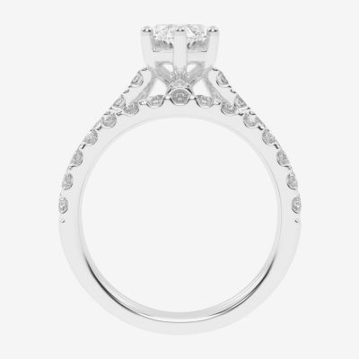 Signature By Modern Bride (G-H / Vs2-Si1) Womens 2 1/2 CT. T.W. Lab Grown White Diamond 14K Gold Marquise Side Stone Bridal Set