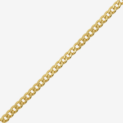 Unisex Adult 14K Gold 18 Inch Curb Chain Necklace