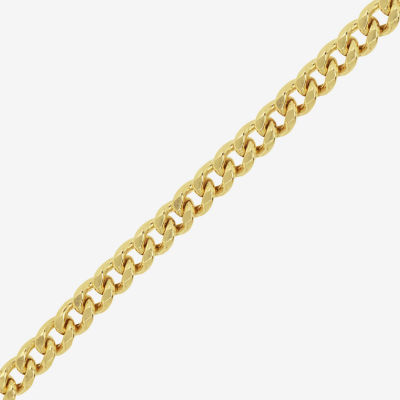 14K Gold Semisolid Curb Chain Bracelet