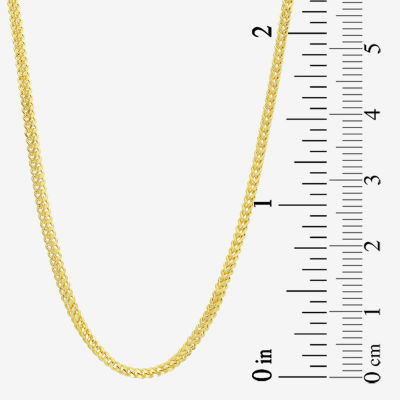 14K Gold Inch Solid Link Chain Necklace