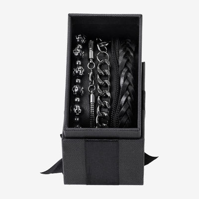 Mens 5-pc. Stainless Steel Bracelet Set