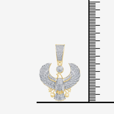 Eagle Mens 5/8 CT. T.W. Natural White Diamond 14K Gold Over Silver Pendant