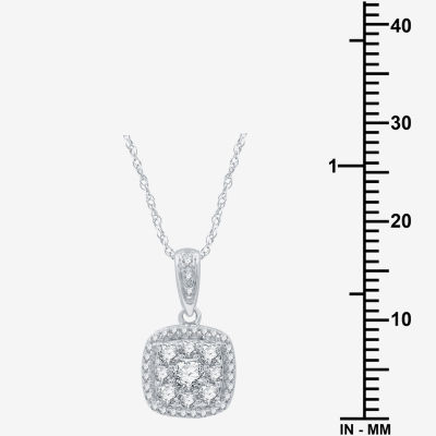 Diamond Blossom (H-I / I1) 1 CT. T.W. Lab Grown White Diamond Sterling Silver Cushion 2-pc. Jewelry Set