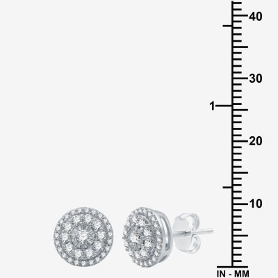 Diamond Blossom (H-I / I1) Womens 1 CT. T.W. Lab Grown White Diamond Sterling Silver Round 2-pc. Jewelry Set