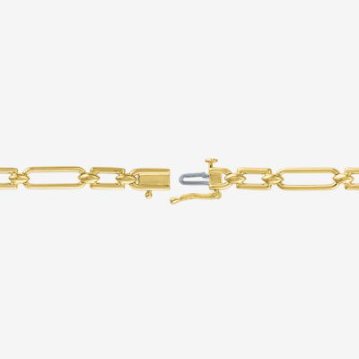 Diamond Addiction (G-H / I1-I2) 14K Gold Over Silver 7.5 Inch Round Link Bracelet