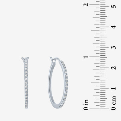 Diamond Blossom (G-H/I1-I2) Womens 1/7 CT. T.W. Lab Grown White Diamond Sterling Silver Earring Set