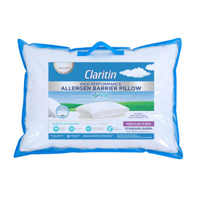 Claritin Allergen Barrier Medium/Firm Density Pillow, Color: White ...