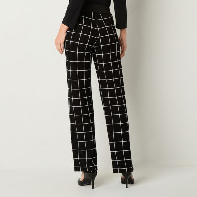 Liz Claiborne Audra Ponte Womens Straight Pull-On Pants