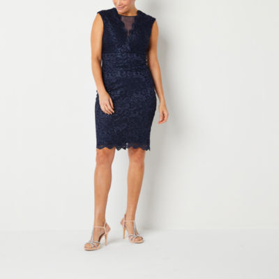 Jessica Howard Lace Sleeveless Sheath Dress