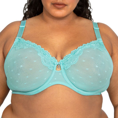 Curvy Couture Sheer Whisper Full Coverage Unlined Underwire Bra- 1368