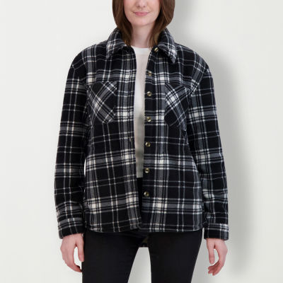 Hfx Womens Fleece Midweight Shirt Jacket