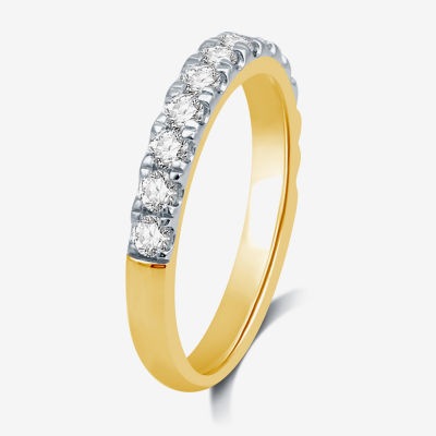 (H-I / I1) 3MM 3/4 CT. T.W. Lab Grown White Diamond 14K Gold Wedding Band