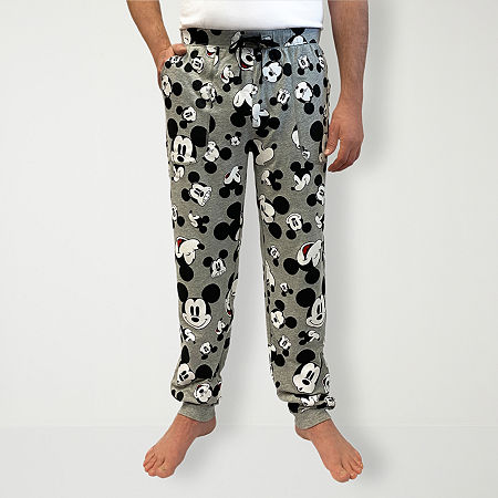 Disney Mjc Mickey Mouse Mens Pajama Pants, X-large, Gray