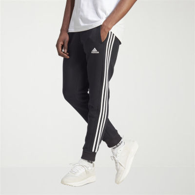 adidas Mens Regular Fit Fleece Active Jogger Pant, Color: Black