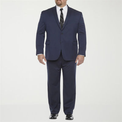 J.Ferrar Ultra Comfort Men's Big & Tall Navy Suit Separates