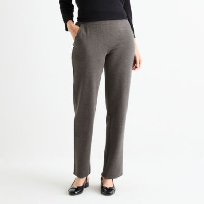 Liz Claiborne Maya Ponte Womens Straight Pull-On Pant