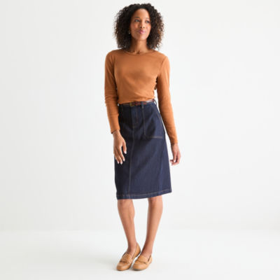 St. John's Bay Womens A-Line Skirt