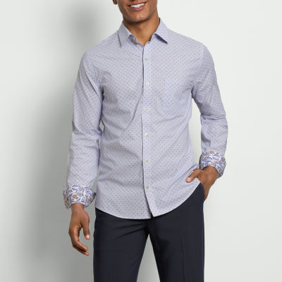 Van Heusen Originals Mens Long Sleeve Slim Fit Stretch Fabric