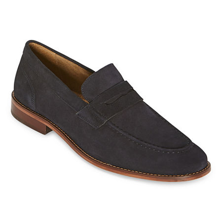  Stafford Mens Dean Ortholite Suede Leather Loafers