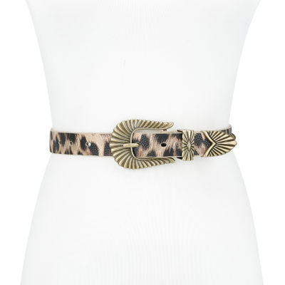 JS Jessica Simpson Cheetah Womens Belt