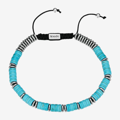 J.P. Army Turquoise Stainless Steel Bolo Bracelet