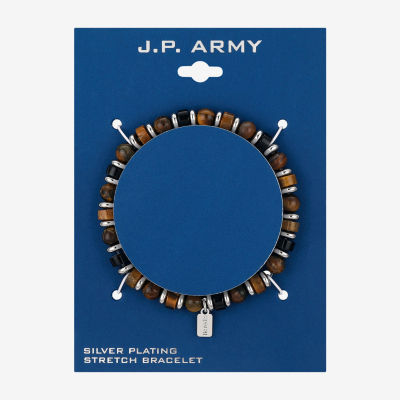 J.P. Army Tiger's Eye Beaded Bracelet