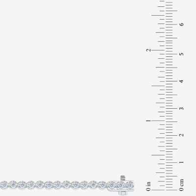 H-I/ I1) CT. T.W. Lab Grown White Diamond 10K White Gold 7.25 Inch Tennis Bracelet