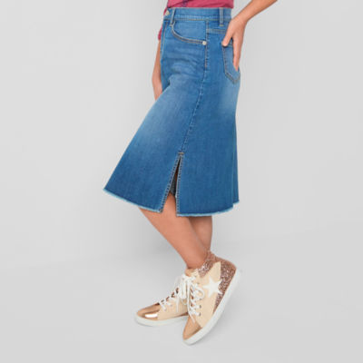 Thereabouts Little & Big Girls Midi Denim Skirt