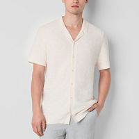 J. Ferrar Mens Short Sleeve Pullover Sweater, Small, White