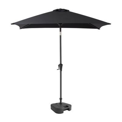 9-Foot Square Tilting Patio Umbrella with Base