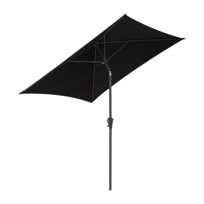 9-Foot Square Tilting Patio Umbrella with Base