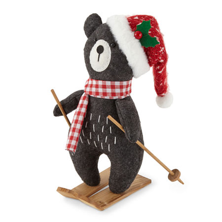 North Pole Trading Co. Bear Critter Christmas Tabletop Decor, One Size, Brown