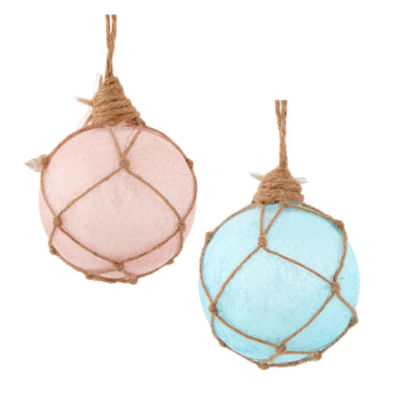 North Pole Trading Co. Balls In Net Set 2-pc. Christmas Ornament