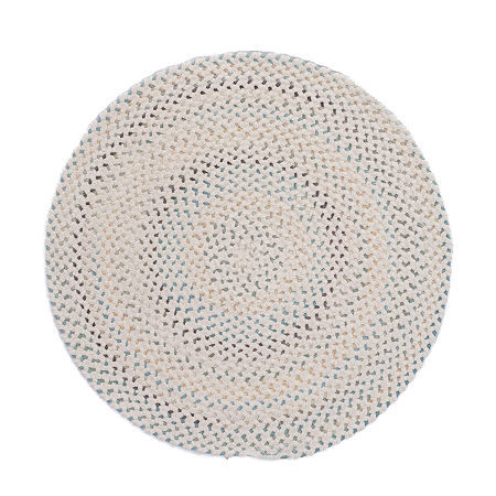 Capel Inc. Vivid Multi Braided Reversible Indoor Round Area Rug, One Size, White