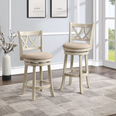 Upholstered Swivel Bar Stool