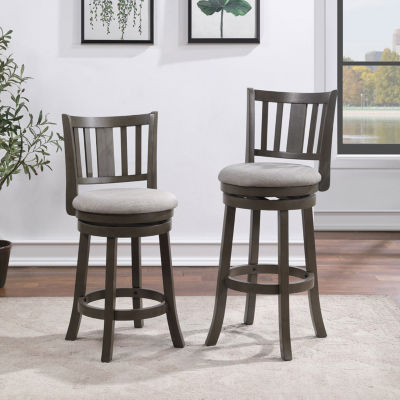 Upholstered Swivel Bar Stool