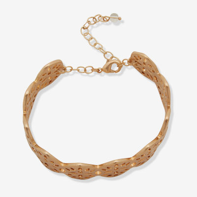 a.n.a Gold Tone Womens Cuff Bracelet