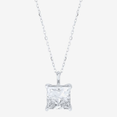 (Si2 /H-I) Womens 3 CT. T.W. Lab Grown White Diamond 14K Gold 18 Inch Pendant Necklace