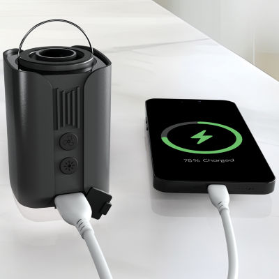 Merkury Innovations 3600mah Powerbank Air Pump Camping Light Battery Pack