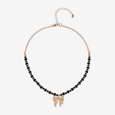Arizona Womens Bow 16 Inch Pendant Necklace
