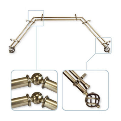 Rod Desyne Twist Double Bay Window Rod