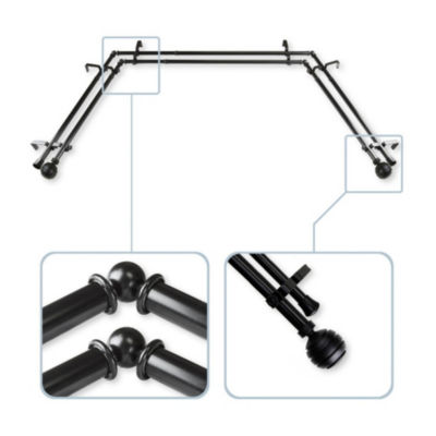 Rod Desyne Poise Double Bay Window Rod JCPenney