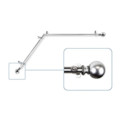 Rod Desyne Jordana Corner 13/16 IN Adjustable Curtain Rod