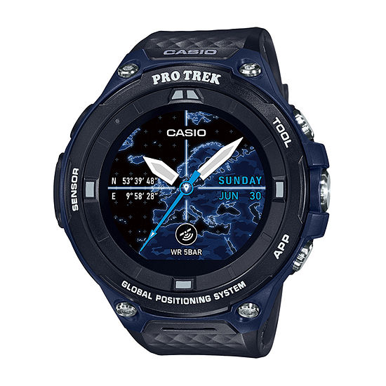 Casio Pro Trek Unisex Adult Black Smart Watch Wsd-F20abuj