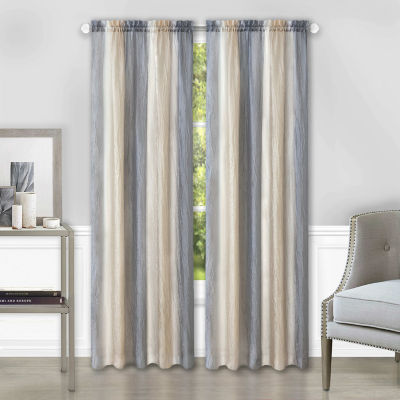 Achim Ombre Rod Pocket Light-Filtering Single Curtain Panel