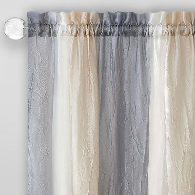 Achim Ombre Rod Pocket Light-Filtering Single Curtain Panel