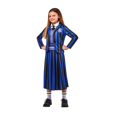 Little & Big  Girls Purple Nevermore Academy Uniform The Addams Family Wednesday Addams 3-pc. Costume