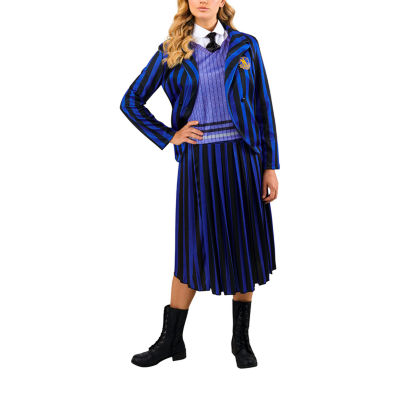 Womens Purple Nevermore Academy Uniform The Addams Family Wednesday 3-pc. Costume